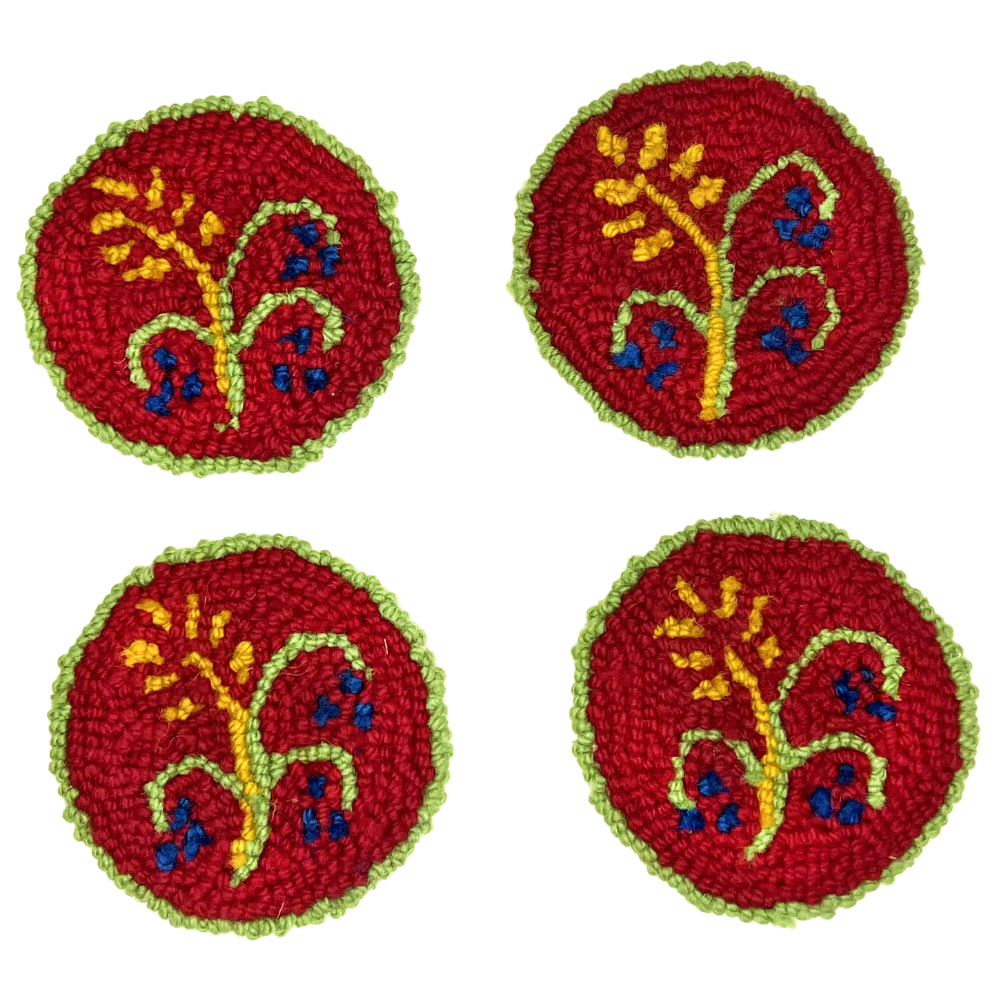 Wheat and Berry - Mug Rug Pattern
