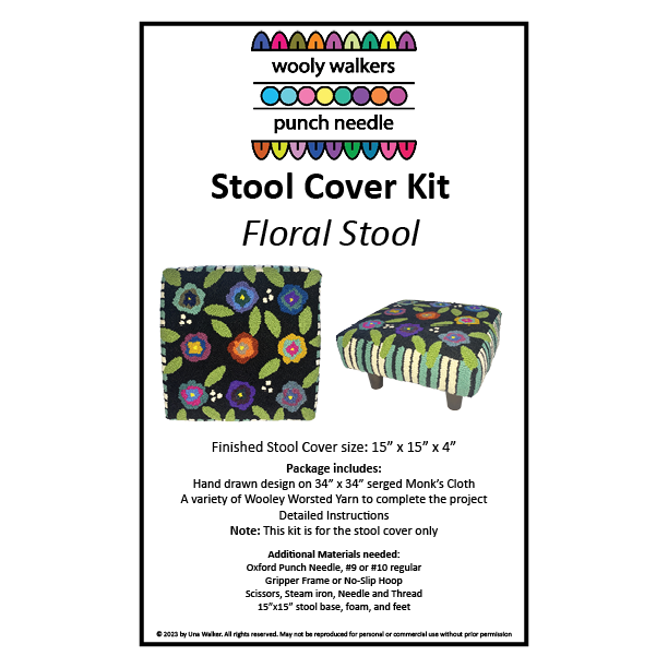 Floral Stool - Stool Cover Kit