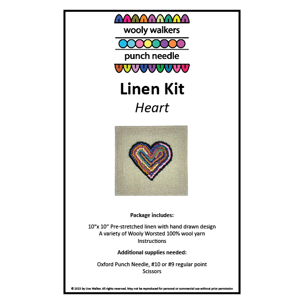 Hit or Miss Heart - Linen Kit