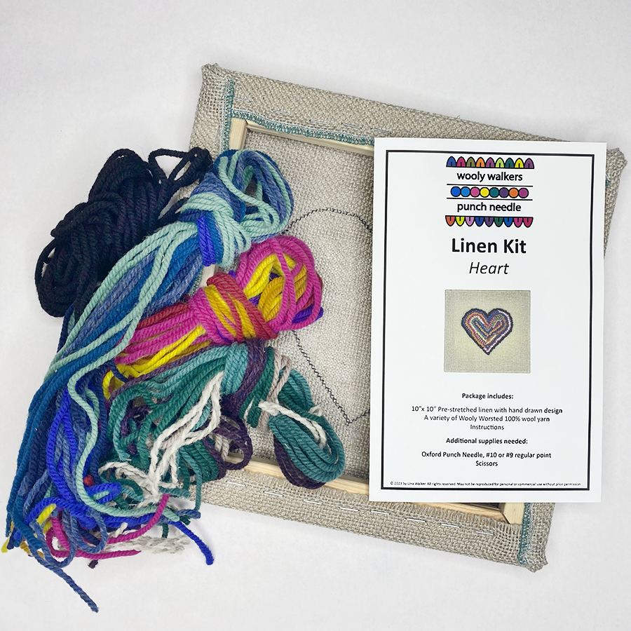 Hit or Miss Heart - Linen Kit