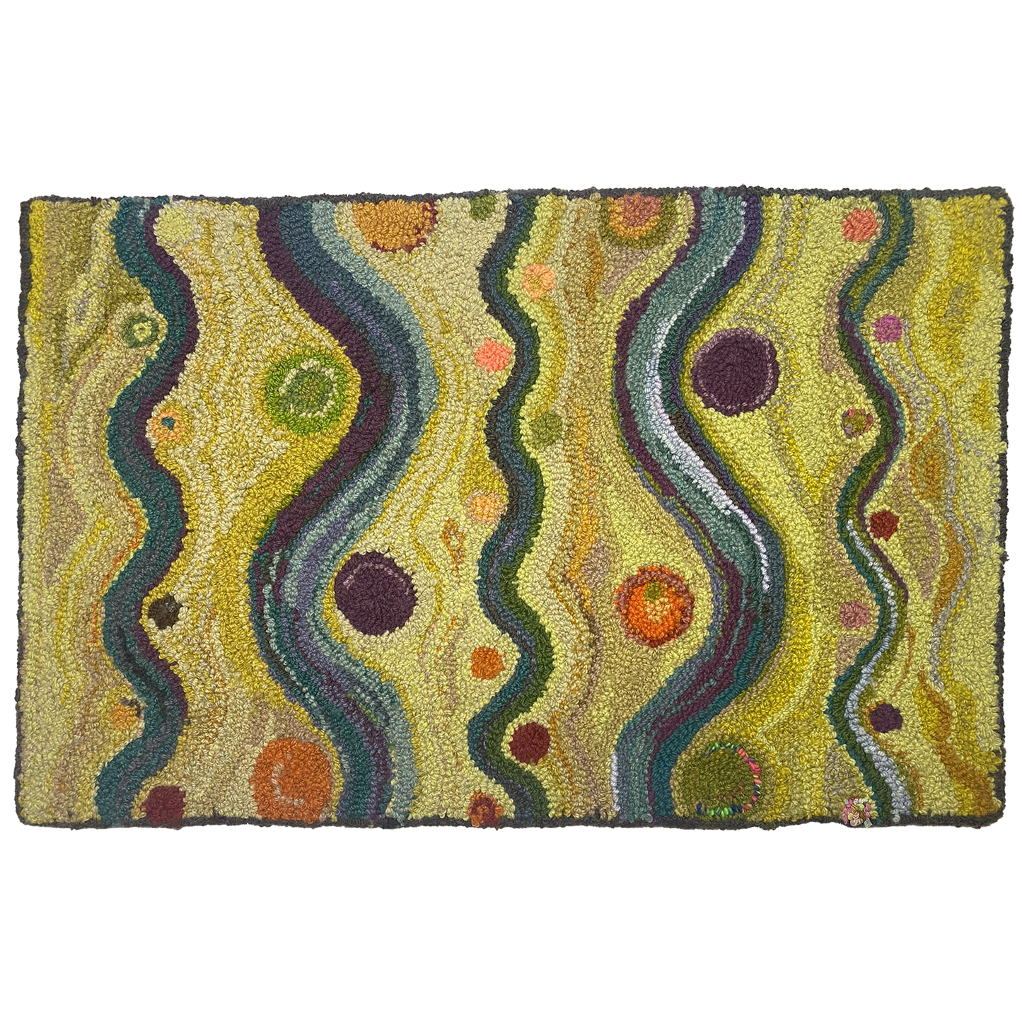 Squiggle and Dots Rug Pattern