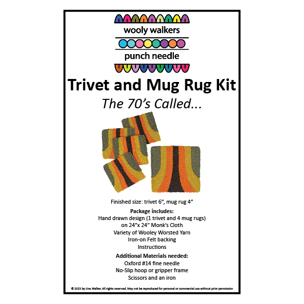 The 70's Called - Mug Rugs and Trivet