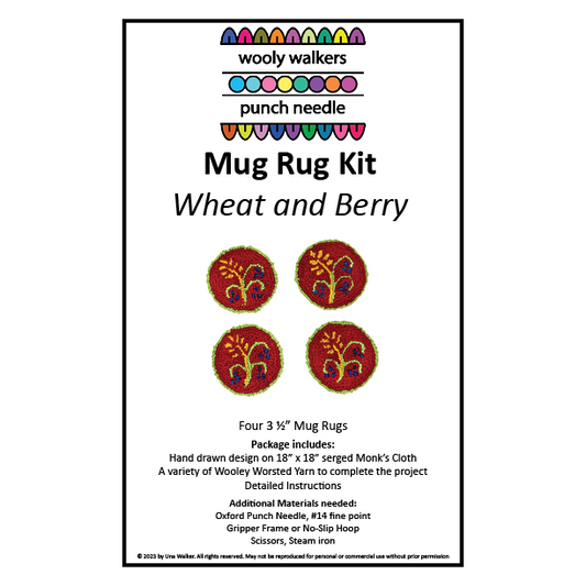 Wheat and Berry - Mug Rug Kit