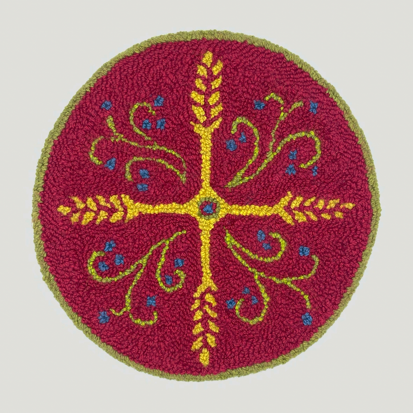 Wheat and Berry Chair Pad