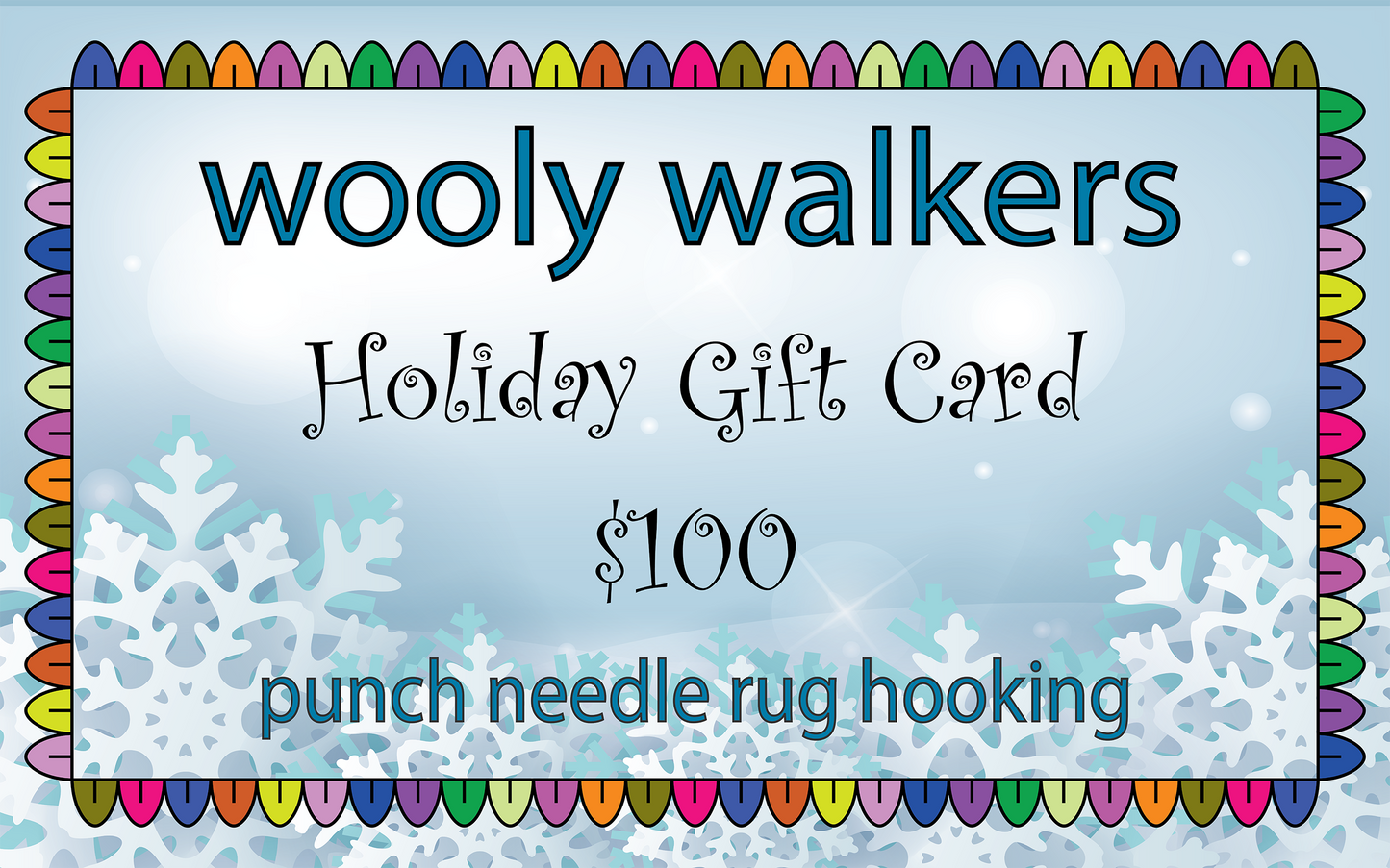 Wooly Walkers Holiday Gift Card
