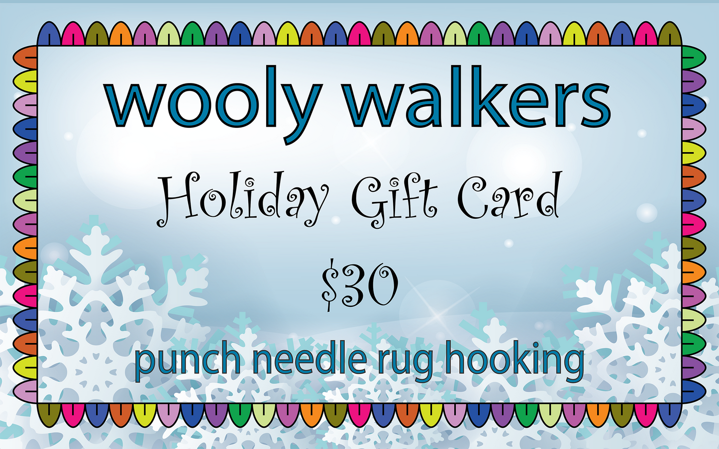 Wooly Walkers Holiday Gift Card